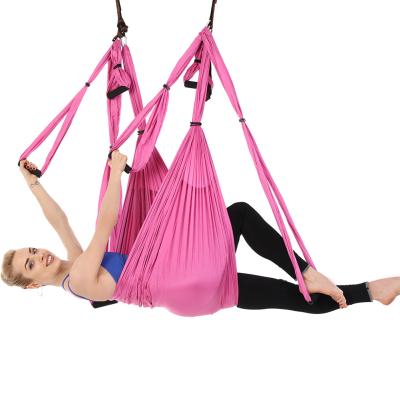 China Dark Green High Quality Safe Indoor Portable Aerial Yoga Set Hammock for sale