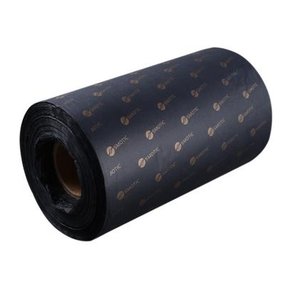 China Waterproof High Quality Tissue Paper Customized Printing Gold Logo Black Tissue Paper Wrapping For Packaging for sale