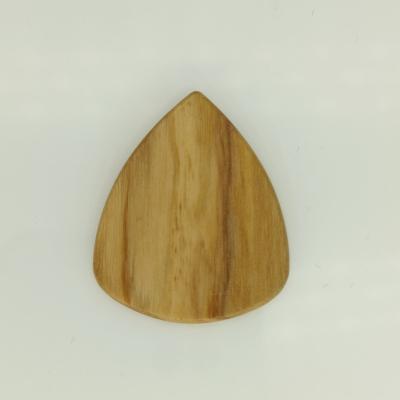 China Plucking of string instruments guitar pick wooden olive rectangular elegant pick can be carving LOGO for sale