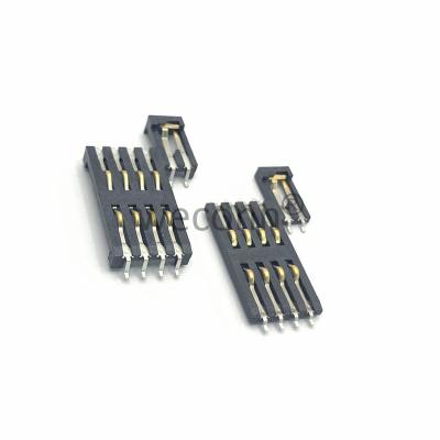 China Mini IC PCB connector 8pin+switch pcb smart card connector for card reader for sale