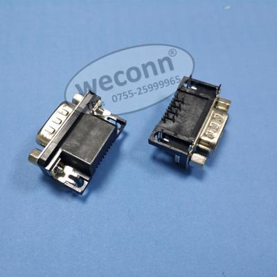 China High Quality PCB Manufacturer 9P 2 Rows D-SUB Connectors Shenzhen PCBA With Right / Right Angle for sale