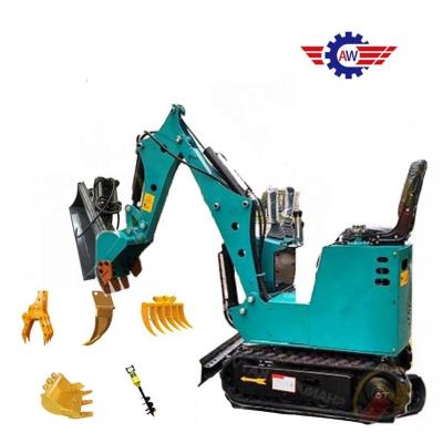 China Construction Material Stores Mini Hydraulic Crawler Electric Mini Excavator Machine Digger For Backyard Garden Home Household Use for sale