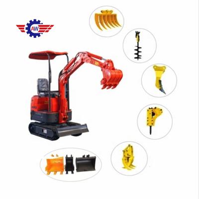 China Building Material Shops Mini Excavator Digger Used For Backyard Garden Home Household Crawler 0.8 Ton 1ton Hydraulic Digging Sale Fast Delivery for sale