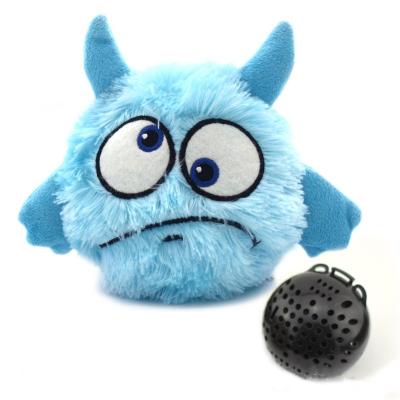 China Squeaky Interactive Plush Monster Bouncing Plush Giggle Ball Toy for Pet for sale