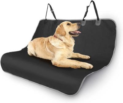 China Waterproof 600D Oxford Cloth Pet Rear Seat Protector Dog Car Back Seat Cover for sale