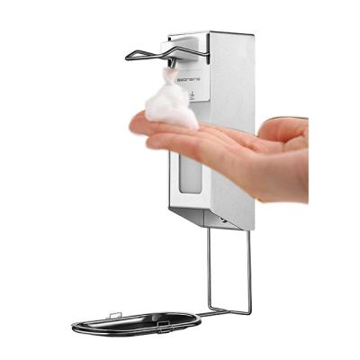 China EUROPEAN Elbow Wall Mounted Commercial Press Industrial Aluminum Alloy Soap Foam Dispenser Hand Gel Dispenser for Bathroom, Kitchen for sale