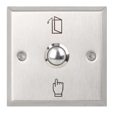 China Easy Installation Stainless Steel Metal Exit Push Button Door Release Switch For Access Control System for sale