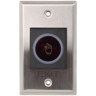 China Easy Exit Button Touchless Installation Door Exit Push Release Pad Infrared Switch For Access Control System for sale