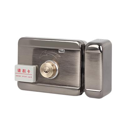 China Easy Installation Smart RIM Lock DC12V, Fail Secure, Single/Double Cylinder Electric Motor Lock for Access Control and Intercom for sale