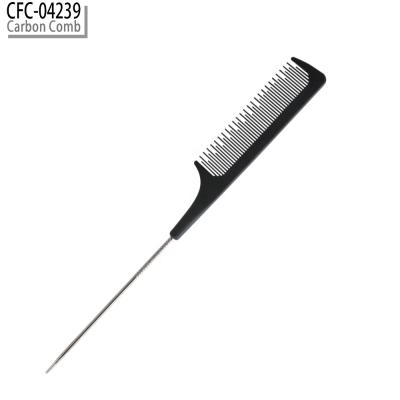 China Multifunctional High Quality Professional Carbon Fiber Comb Hair Salon Barbers Heat Resistant Anti-Static Comb for sale