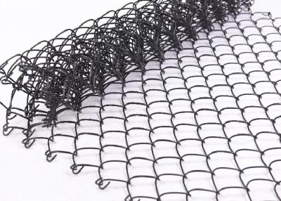 China Diamond PVC Coated / Galvanized Chain Link Wire Mesh Fence For Sports Playground for sale