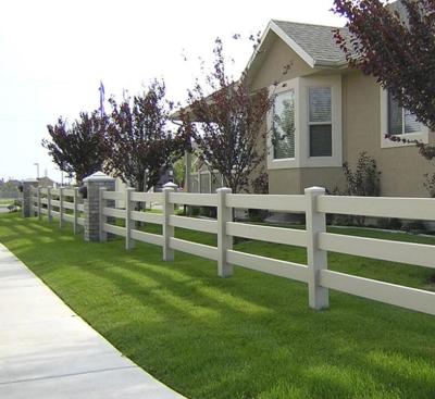 China 100% Virgin Material Durable 2rails 3rails PVC Paddock Horse Fence Farm Fence for sale