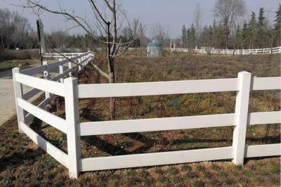 China White Pvc Farm Plastic Horse Fencing Height 1.5m 1.8m for sale