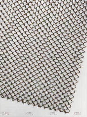 China Architectural Crimped Woven Wire Mesh Decorative Metal Chain Mesh Curtain Alloy Mesh Coil Drapery for sale