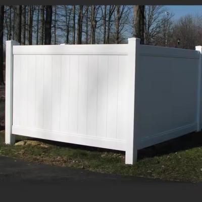 China Fireproof Outdoor White Plastic Vinyl Pvc Privacy Fence For Decorative Backyard for sale