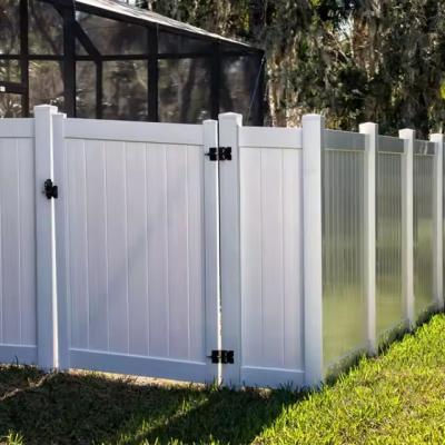 China PVC Private Fencing Screening White Vinyl Plastic Privacy Fence Panels for sale