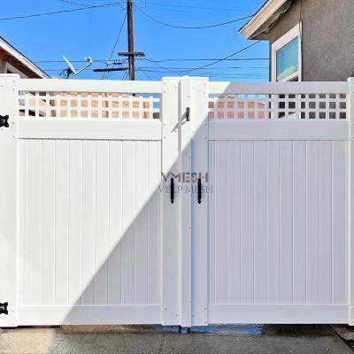 China 6Ft Outdoor Garden White Cheap PVC Vinyl Lattice Privacy Fence for sale