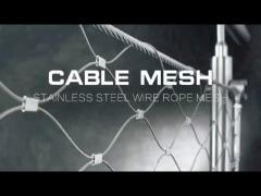 High Flexibility Stainless Steel Woven Wire Rope Mesh Knot