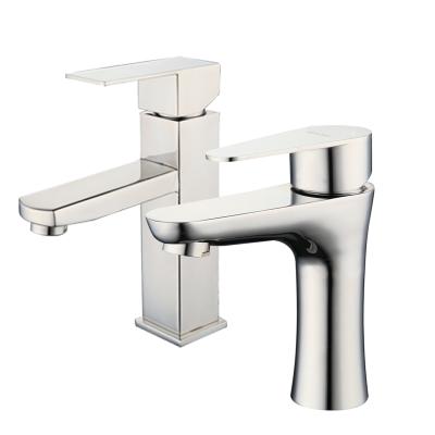 China Small Size Modern Polishing Single Handle Stainless Steel Bathroom Basin Faucet Faucet for sale