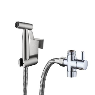 China Portable High Pressure Hand Held Toilet Bidet Faucet High Pressure Toilet Bidet Water Sprayer Stainless Steel Wall Mounted Spraye for sale