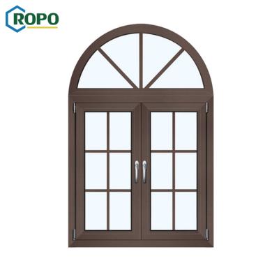 China AS2047 Folding Screen Fix Panel Aluminum Mood Chandelier Casement Window With Arch for sale