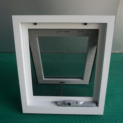 China Small Folding Aluminum Glass Chain Screen Winder Awning Window With Limit for sale