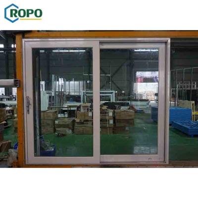 China EUROPEAN commercial system sliding aluminum door with double glazed for sale