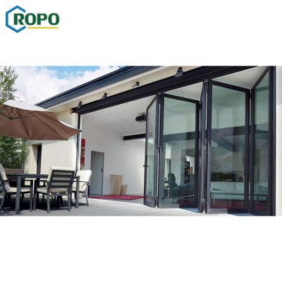 China 10 Year Warranty EU Glass Bi-Fold Soundproof Aluminum Folding Door Price Philippines for sale