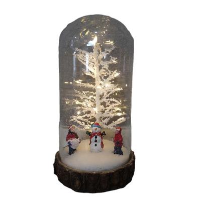 China Wholesale Different Size Bell Display Dome Jar Transparent Holiday Use Clear Led Warm Lights Glass for sale