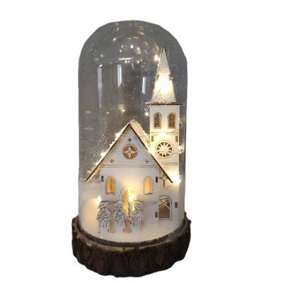 China Wholesale Holiday Use Valentine's Day Gifts Gold Foil In Glass Dome With Led Light for sale