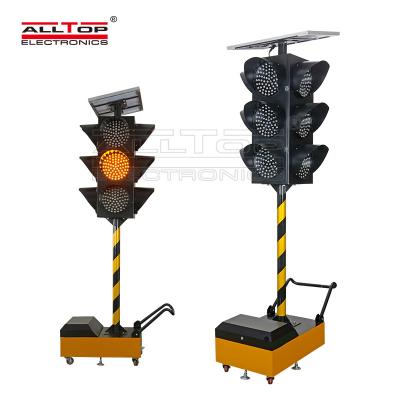 China Manufacture ALLTOP newest temporary road semafor solar led semaphore smart traffic light equipment smart controller intelligent traffic lights for sale