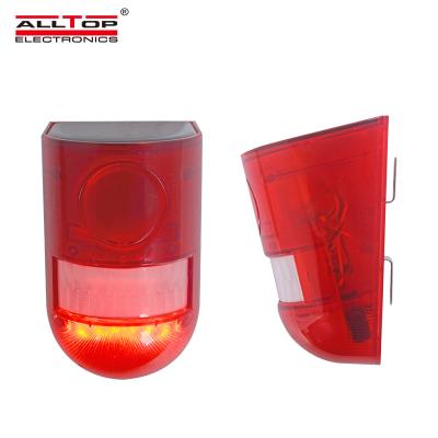 China ALLTOP Energy Saving Solar Security Lights Ip65 Waterproof Outdoor Solar 3w Alarm All In One Warning Lamp 69*120mm for sale