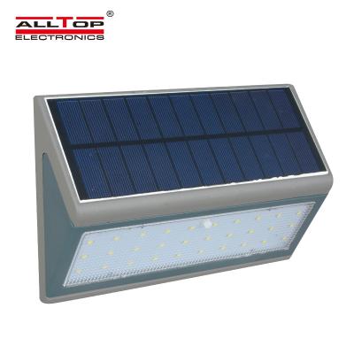 China ALLTOP 3w 5w High Quality Garden Corridor Ip65 Waterproof Yard All In One Outdoor Solar Led Wall Light for sale