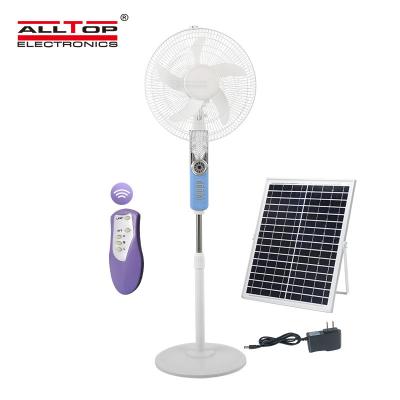 China 16 Inch Air Cooling Circulating Mute Remote Control Floor Fans Stand Solar Fan ALLTOP New Design for sale