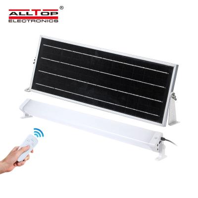 China Aluminum+PC ALLTOP Environmental Protection Outdoor Garden Lighting 10w 20w 30w LED Tri Proof Solar Powered Solar Light for sale