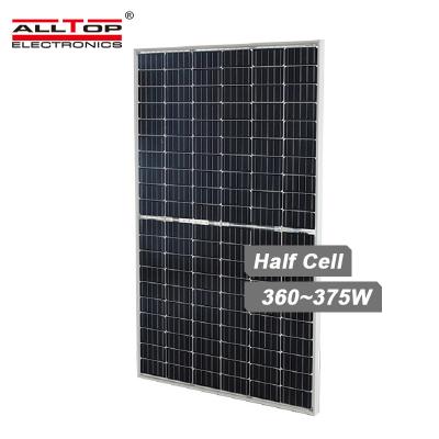 China ALLTOP Home Use 5BB 6BB 9BB 360w 365w 370w 375w Commercial Factory Solar Panel Wholesale Price for sale