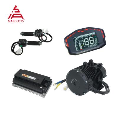 China Electric scooter/e-bike/e-motorcycle max continuous drive motor conversion kit QSMOTOR 138 3000W V3 70H 5500W 72V 100KPH mid drive with EM150-2SP controller for sale