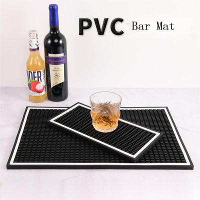 China Bverionant Viable Custom Sublimation Rubber Bar Mat Antiskid PVC Cafe Bar Mat for sale