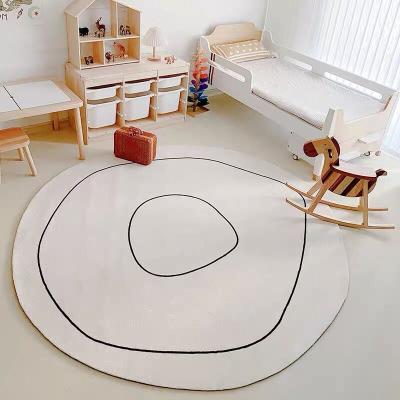 China Bverionant Aliexpress Bedroom Mat Bedside Children's Room Soft Irregular Carpet Floor Blankets for sale