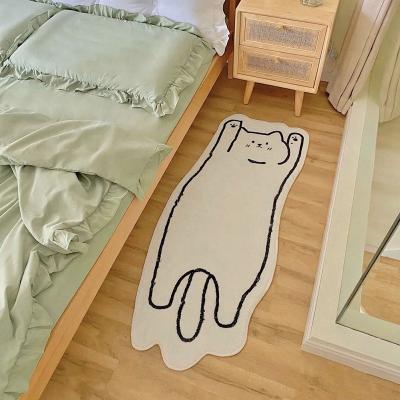 China Non-slip Carpet Mat Sofa Side Carpets 3 D Cat Soft Doormat Cute Bverionant Home Decor Cartoon Blanket Bedroom Bedside Carpet for sale