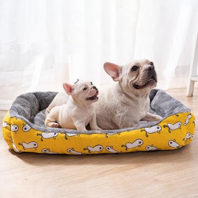 China Bverionant Multi-size Pet Bed 8Colors Soft Warm Comfortable Waterproof Cat Nest / Kennel Fleece Pets Baskets Mat for sale