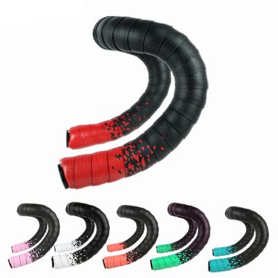 China Road Bikes Leather Road Bike Anti-Slip Sweat-Absorbing Handlebar Grips Wraparound Tape Sports Riding Accessories Bike Handlebar Tape for sale