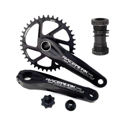 China Cruisers RACEWORK GXP Bicycle Crankset 170/175mm Crankset Bottom Sprockets 104BCD MTB Bottom Bike 32T 34T 36T 38T 6 Degree Sprocket Set for sale