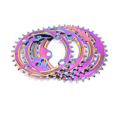 China Mountain Bikes AKANTOR Bicycle Chain Ring 104BCD mtb Road Bike Crank Set Positive Negative Single Tooth Disc Bicycle Crank Chainring Sprocket for sale