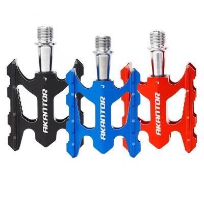 China BMX AKANTOR Bicycle Pedal Mtb Road Folding Bike Pedals Ultralight Aluminum Alloy Supporting Parts Bike Accessories Cycle Parts for sale