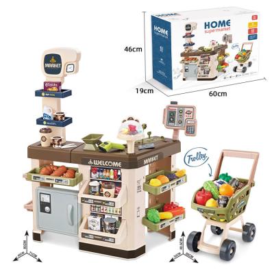 China Educational Pretend Toy Most Popular Cash Role Play Cart Carts Kids Play Pretend Toys for sale