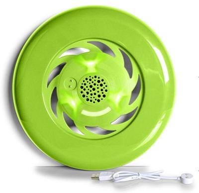 China Mini New Promotion Frisbee Speakers Waterproof Speaker With Flash Lights for sale