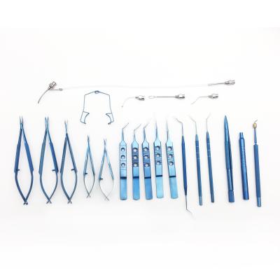 China Eye Surgical Instrument Cataract Set Titanium Cataract Surgery Instruments Set Ophthalmic Gauge Surgical Instruments Micro Ophthalmic Micro Scissors for sale