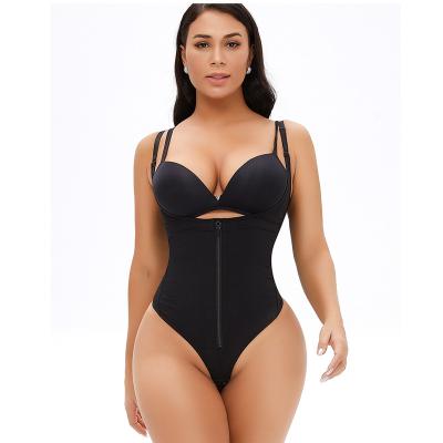 China New Trendy Women's Open Breasted Perfect Shapewear Shaper Breathable Zipper Body Tummy Control for sale