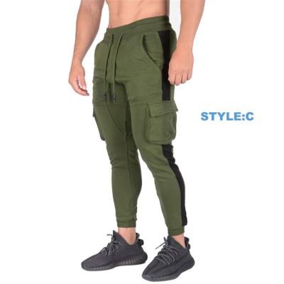 China 2021 Autumn custom Anti-wrinkle knit fashion men's slim stretch fit hip hop street twill pants stacked sweatpants sweats jogger pant for sale